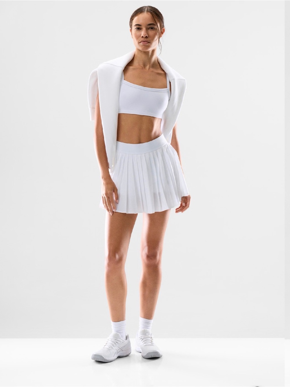 TNA White Pleated Tennis Skirt - Small- NWOT